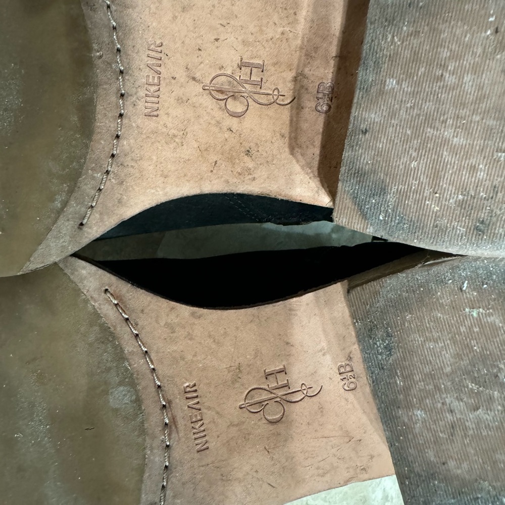 Cole Haan Reilly Black Nubuck Leather Booties Size 6.5 - Picture 7 of 8
